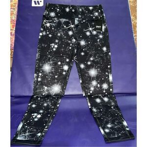 Midnight Black & White Stargaze Reversible Leggings